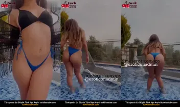 İva Bikiniyle Havuzda Video Yapıyor